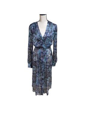 alberta ferretti floral print ruffled maxi dress